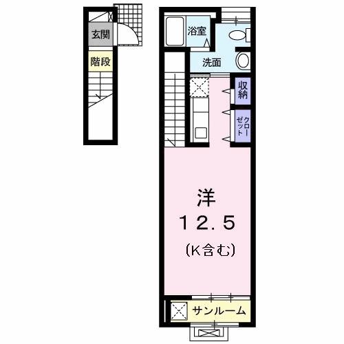 カーサ　ヴェルデ（204） 間取り図画像