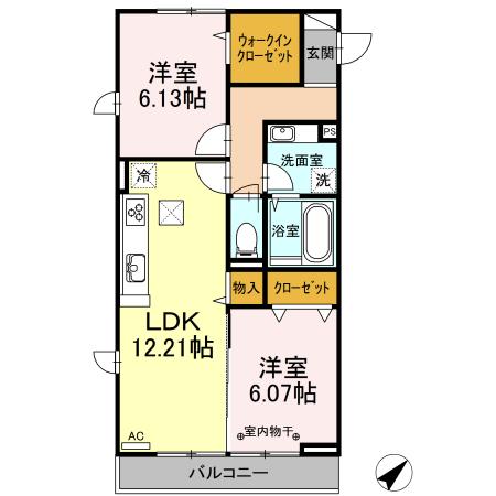 Ｋ−コーポ（107） 間取り図画像