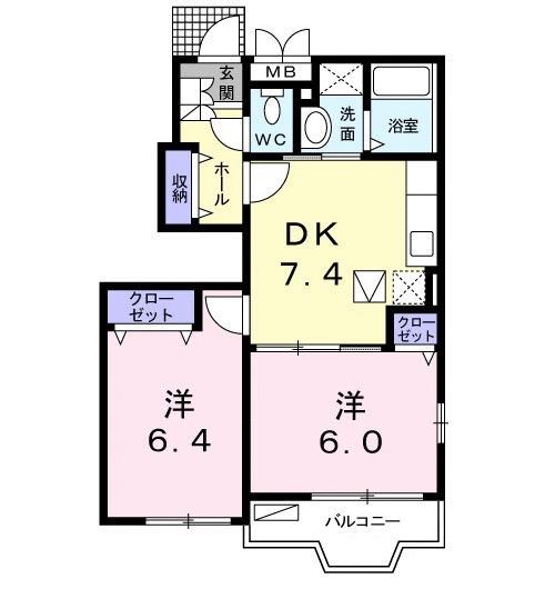 フォンテーヌ・Ｙ（101） 間取り図画像