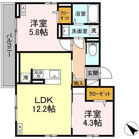 エリオント町田中町（302） 間取り図画像
