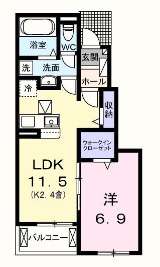 プルミエール　カスミ（103） 間取り図画像