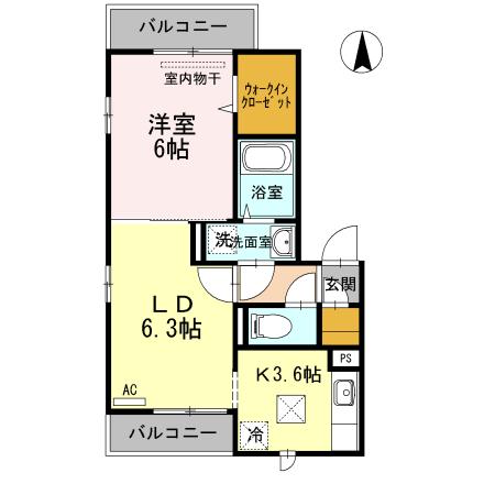ラフィーネ氷川台（101） 間取り図画像