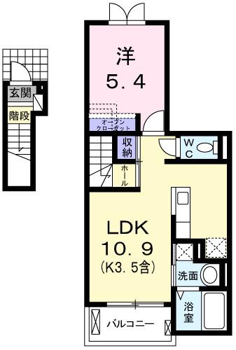 フォンテーヌ・カルム（202） 間取り図画像