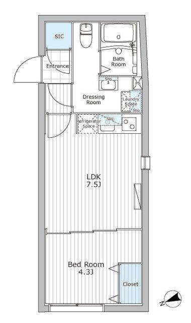 レジデンス市谷仲之町（401） 間取り図画像