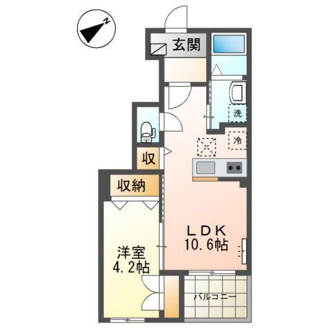 バリーズ弐番館 間取り図画像