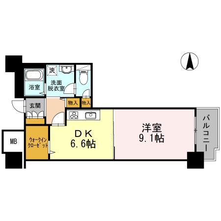 品川シーサイドビュータワー　Ⅰ（1005） 間取り図画像