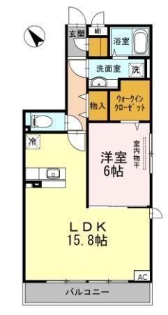 D-room上馬（302） 間取り図画像