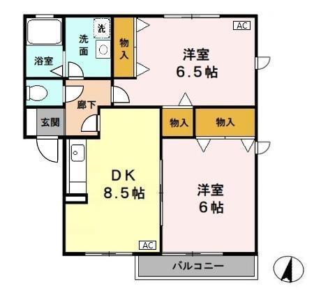サンミッシェルＴＳ（205） 間取り図画像