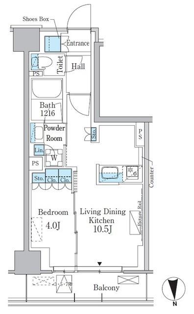 パークアクシス新宿百人町（501） 間取り図画像