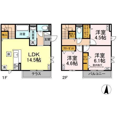 エントピア四谷（101） 間取り図画像