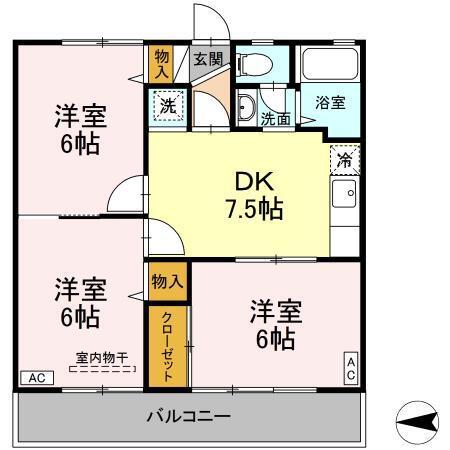 ユニフローラ（202） 間取り図画像
