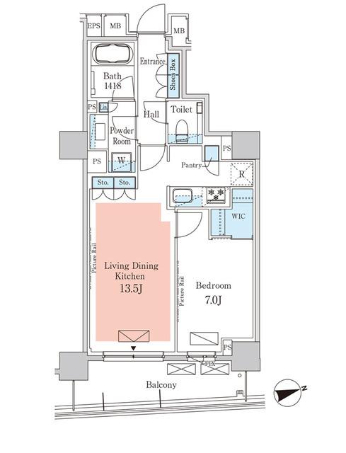 パークアクシス元麻布（107） 間取り図画像