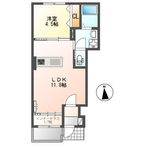 レヴメゾン神山弐番館 間取り図画像