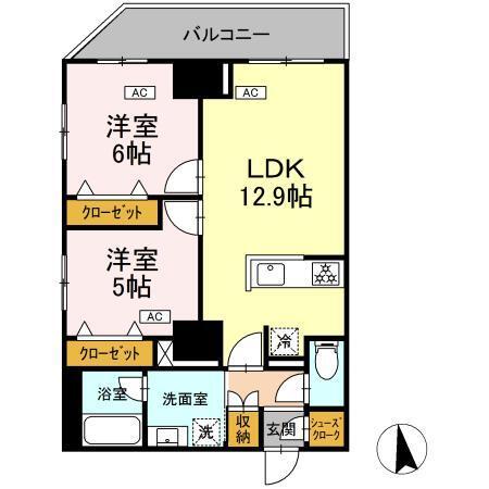 ドリーム神楽坂（503） 間取り図画像