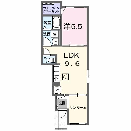 ピオーネ（102） 間取り図画像