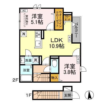 グラナーデ大和町（202） 間取り図画像