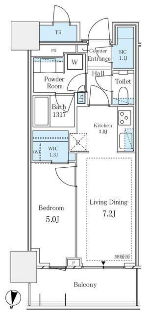 パークタワー西新宿（714） 間取り図画像