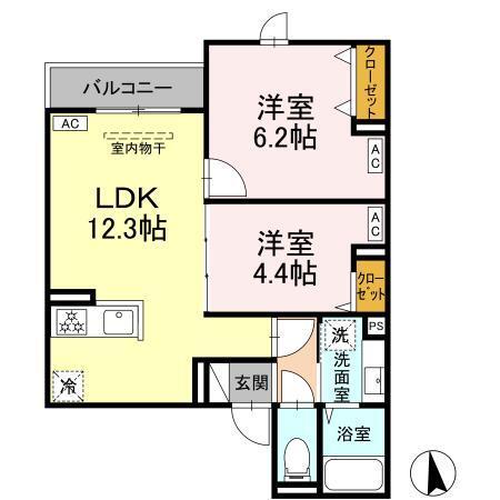 グラナーデ弥生町（302） 間取り図画像