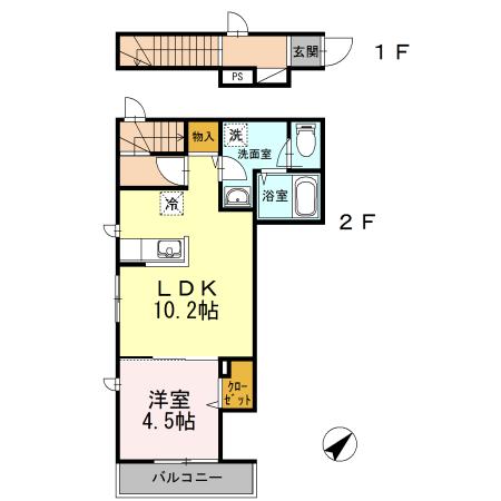 アイボリー和泉（201） 間取り図画像