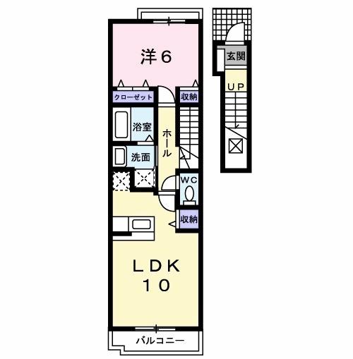 グレイス・パークＢ（206） 間取り図画像