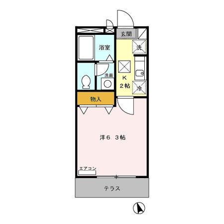 ブランシェ鷹の台（101） 間取り図画像