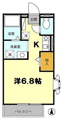 ケイフラット（105） 間取り図画像