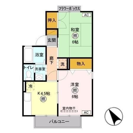 ブレッシング（203） 間取り図画像