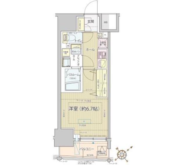 レビスタ白金高輪（1003） 間取り図画像