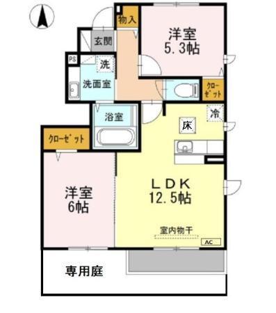 フローラスクエア（101） 間取り図画像
