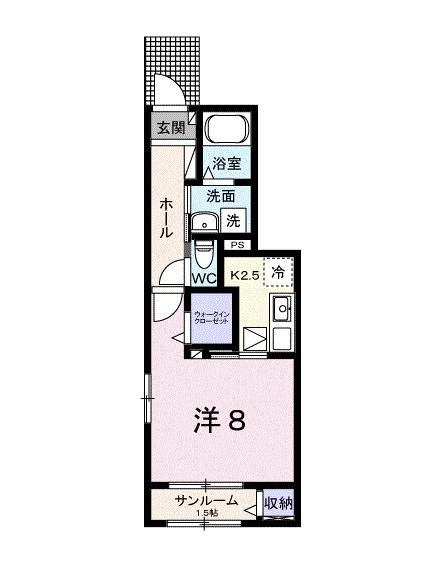 メゾン桜Ⅲ（102） 間取り図画像