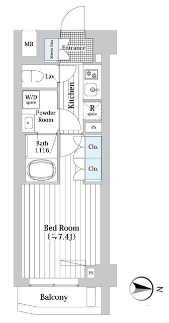 プレール・ドゥーク新宿Ｗｅｓｔ（202） 間取り図画像