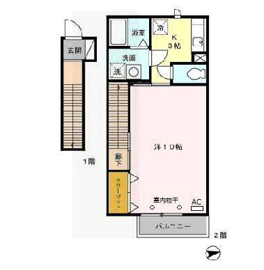 シャトレー東向島（202） 間取り図画像