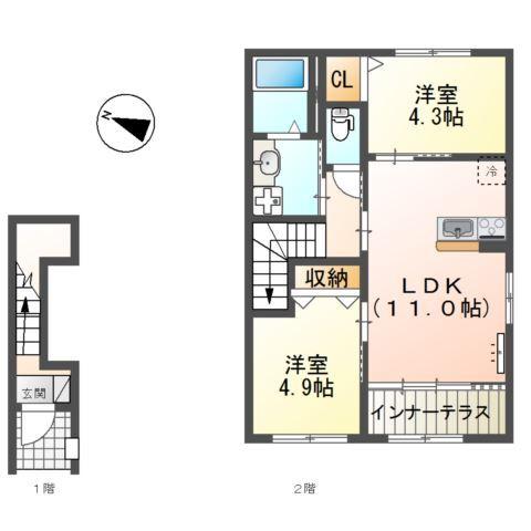 ブラン　メゾンⅢ 間取り図画像