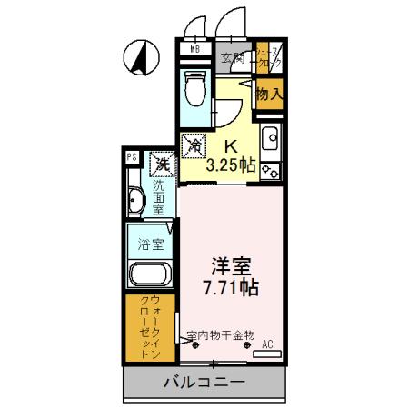 ル・ブラン立花（203） 間取り図画像