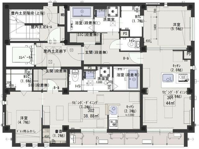  間取り図写真
