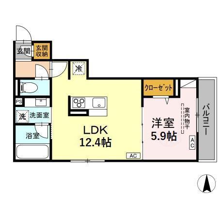 D-PRECIOUS深大寺東町（302） 間取り図画像