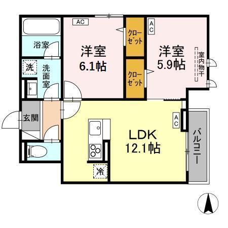 D-PRECIOUS深大寺東町（303） 間取り図画像