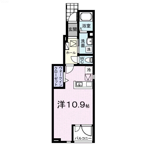 コンフォールＢ（101） 間取り図画像