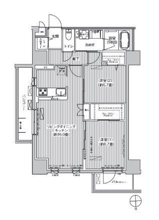  間取り図写真