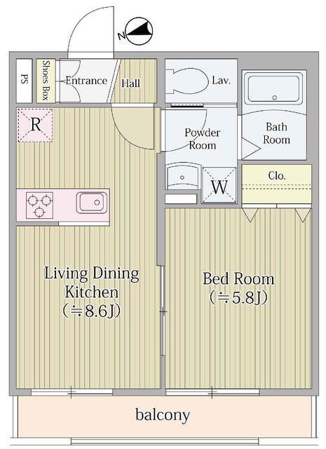 ＡＩＦＬＡＴ　ＭＥＪＩＲＯ（103） 間取り図画像
