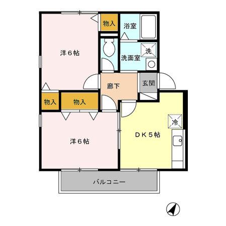 シャルマン・シャンブル（102） 間取り図画像