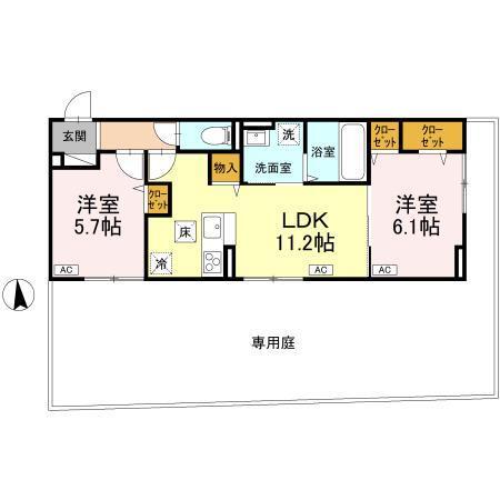 ティアラ（102） 間取り図画像