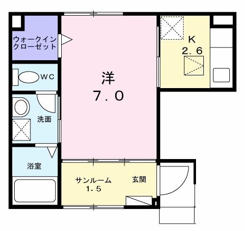 シティーライトⅠ（102） 間取り図画像