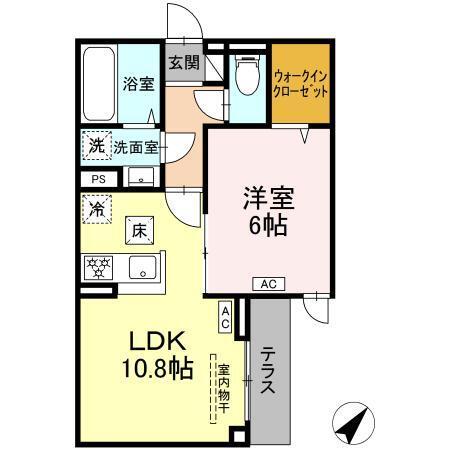 セレスティア南田中（103） 間取り図画像