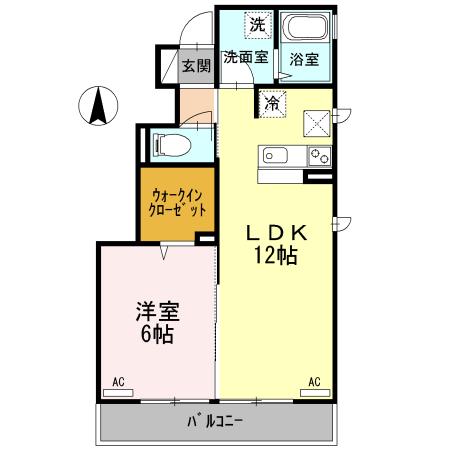 ブラン・トリスター　Ｂ棟（101） 間取り図画像