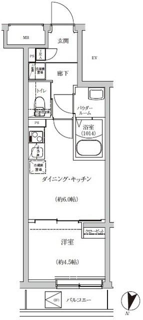 ＲＥＧＯＬＩＴＨ　ＩＫＥＧＡＭＩ（302） 間取り図画像