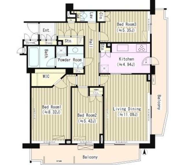 プランシェール落合（602） 間取り図画像