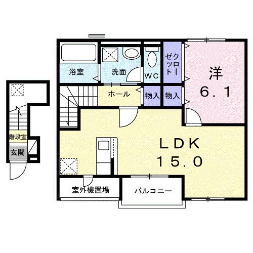 グレイスヴィラ（202） 間取り図画像