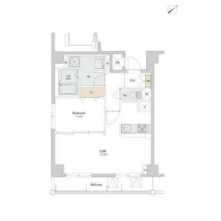 カスタリア本駒込（401） 間取り図画像