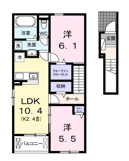ラベンダーベイ（204） 間取り図画像
